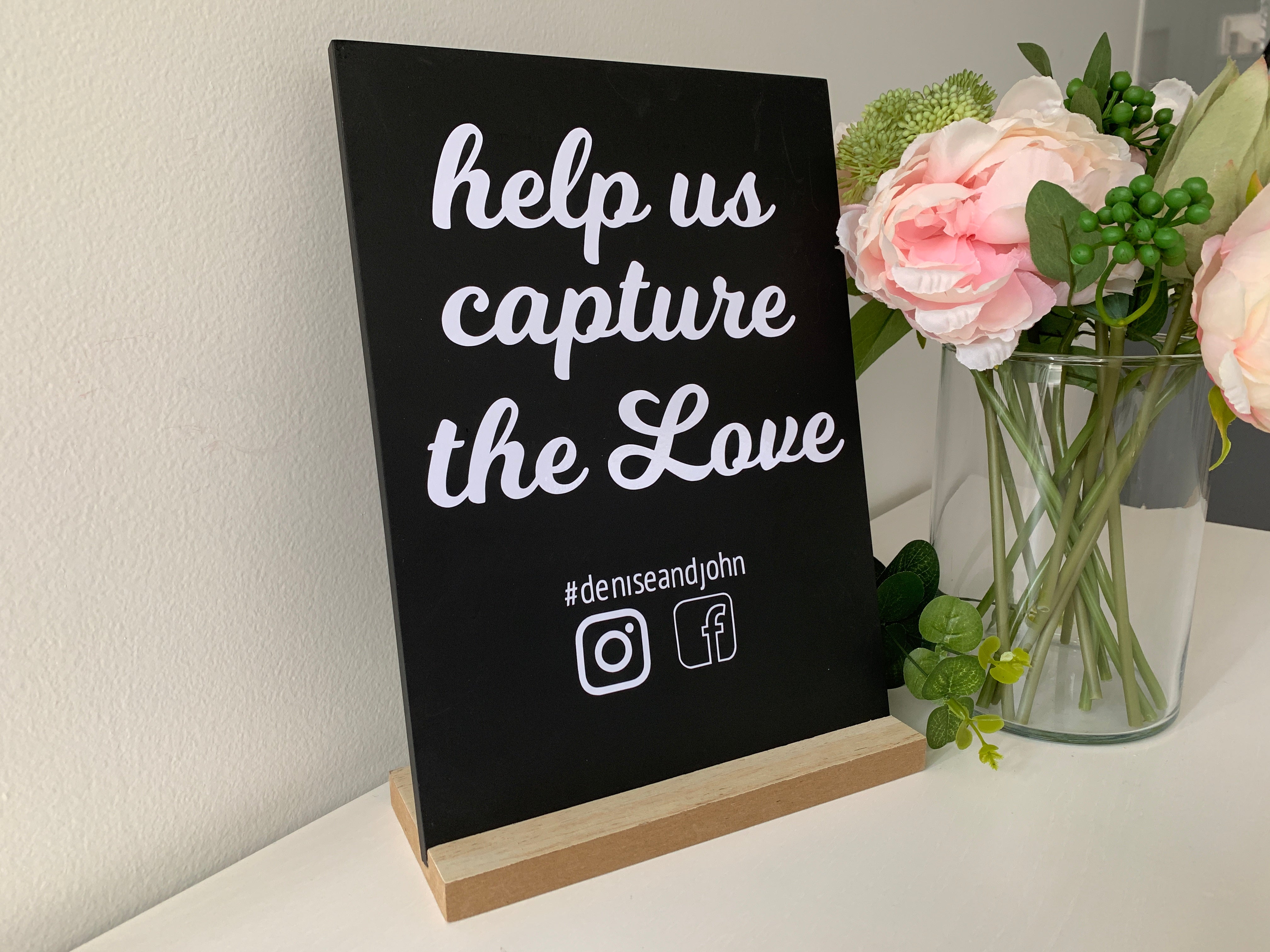 Capture the Love Chalkboard