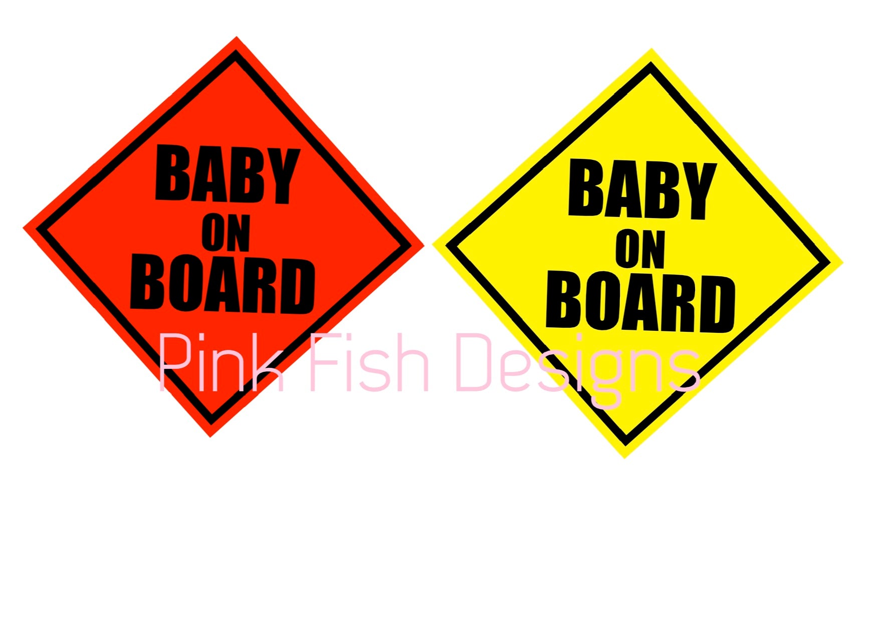 BABY ON BOARD COLOUR SIGN