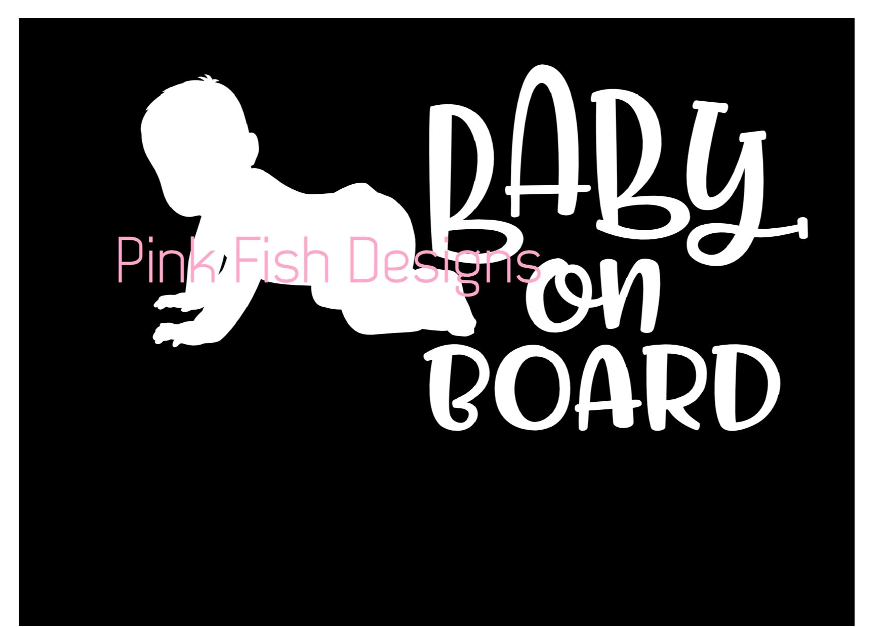 BABY ON BOARD CRAWLING SIGN