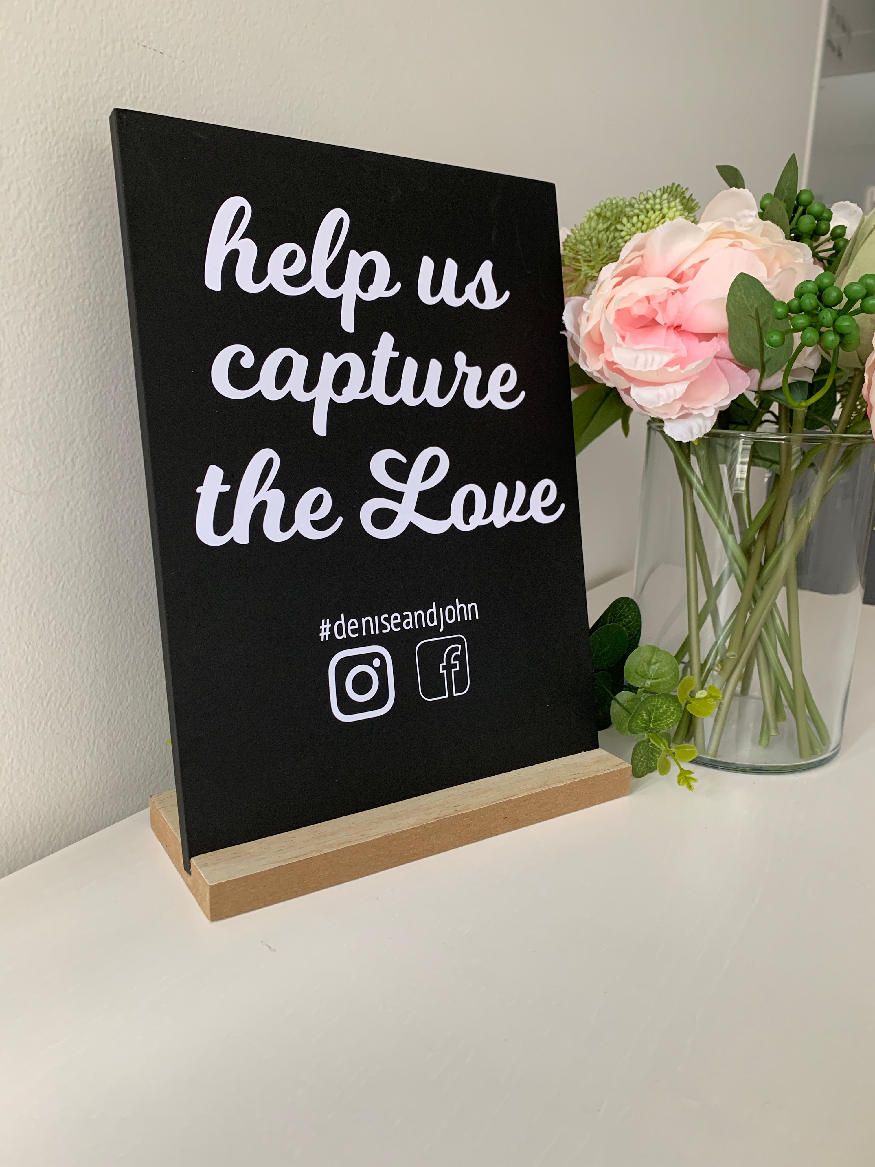 Capture the Love Chalkboard