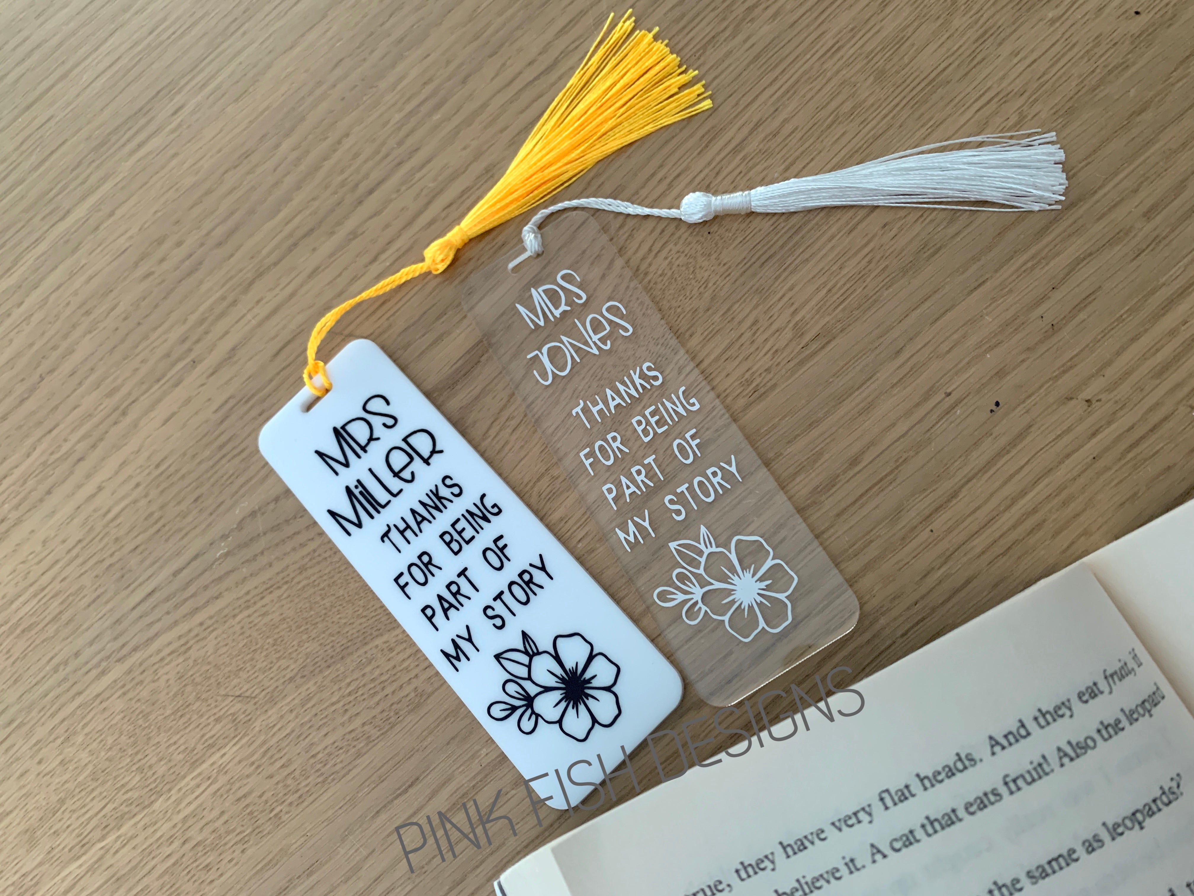 Personalised Teacher Bookmark