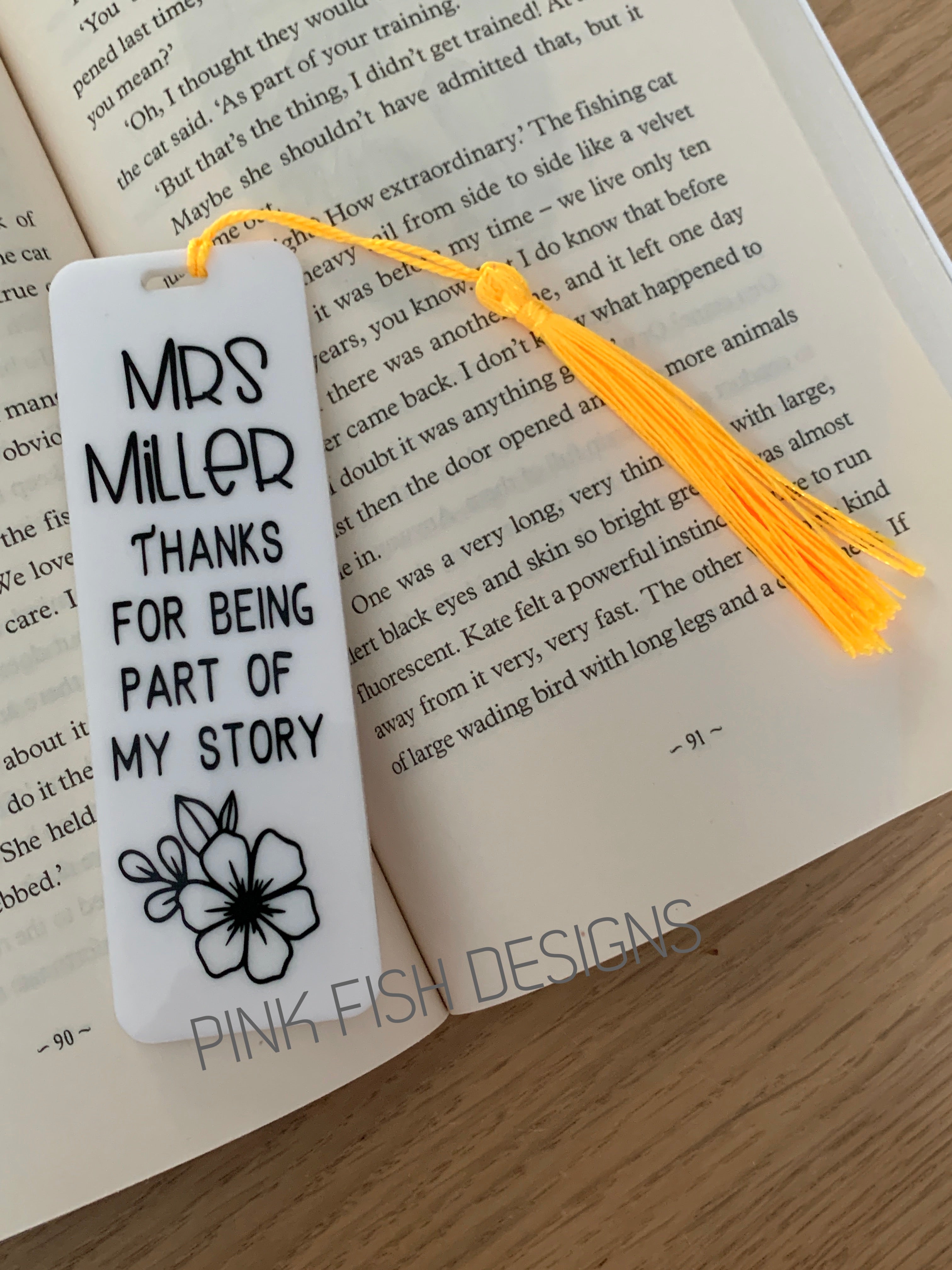Personalised Teacher Bookmark