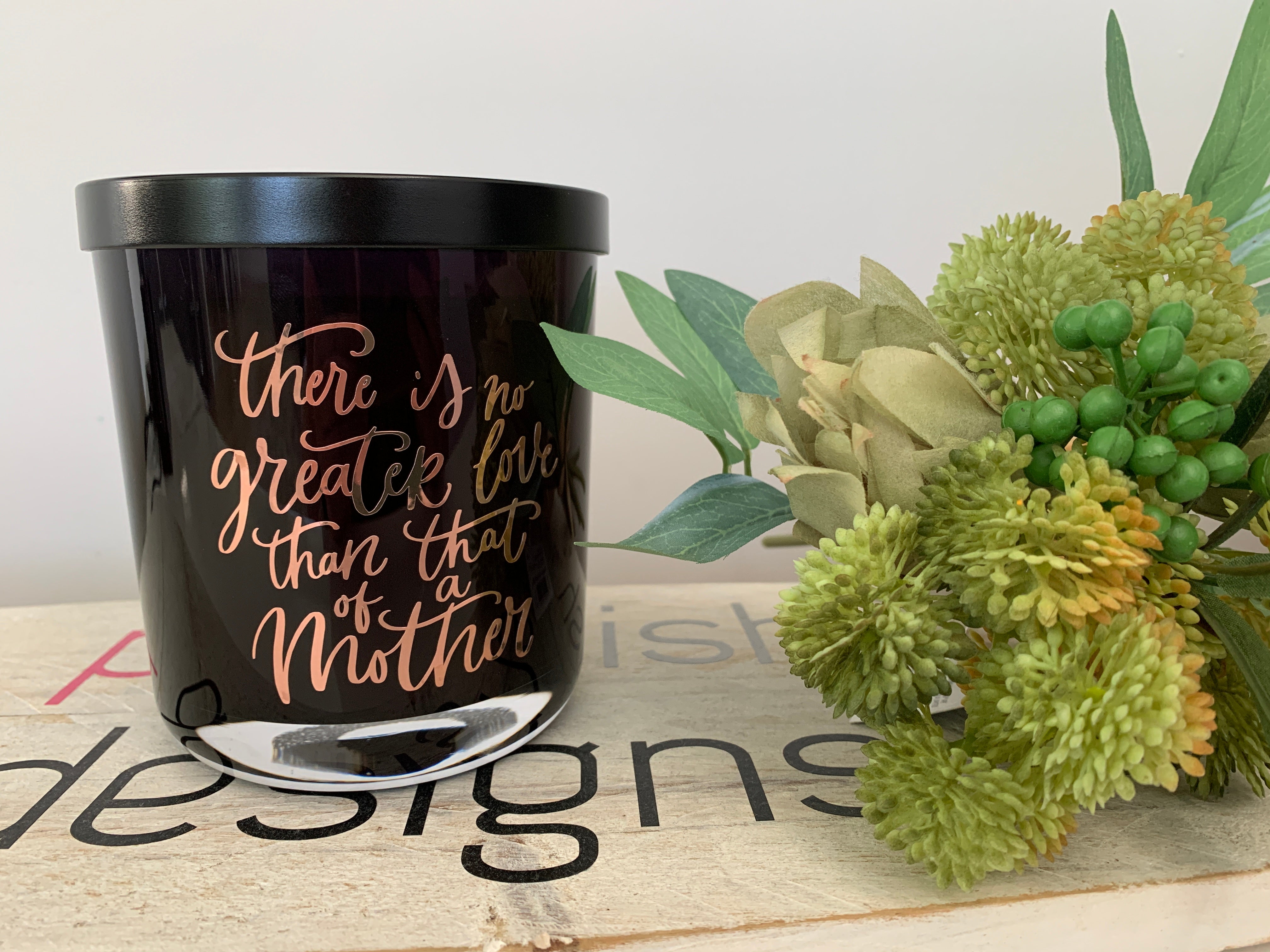 Mothers Love 400ml Soy Wax Candle with Gloss Black Box