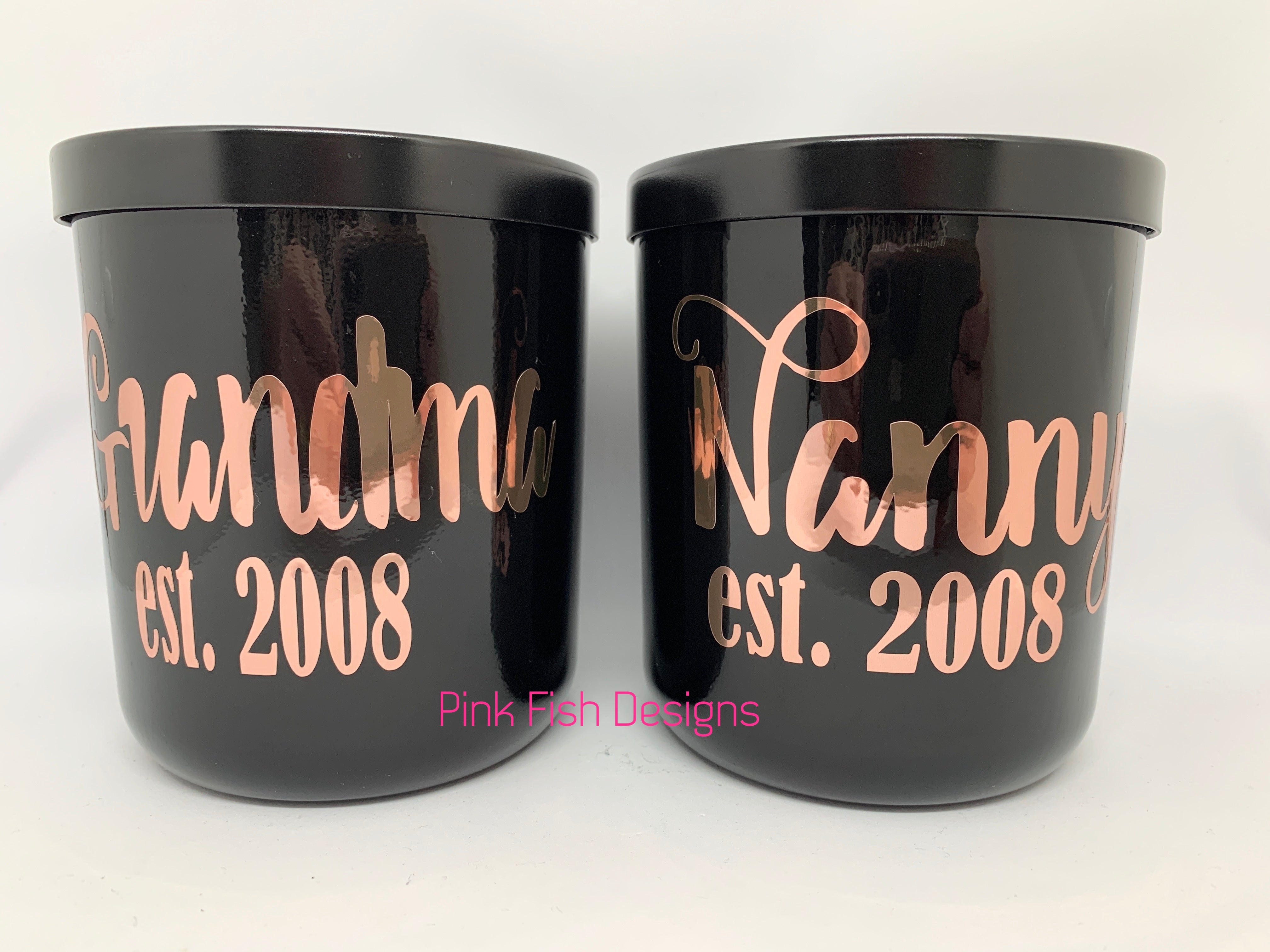 Established Personalised 400ml Soy Candle with Gloss Black Box