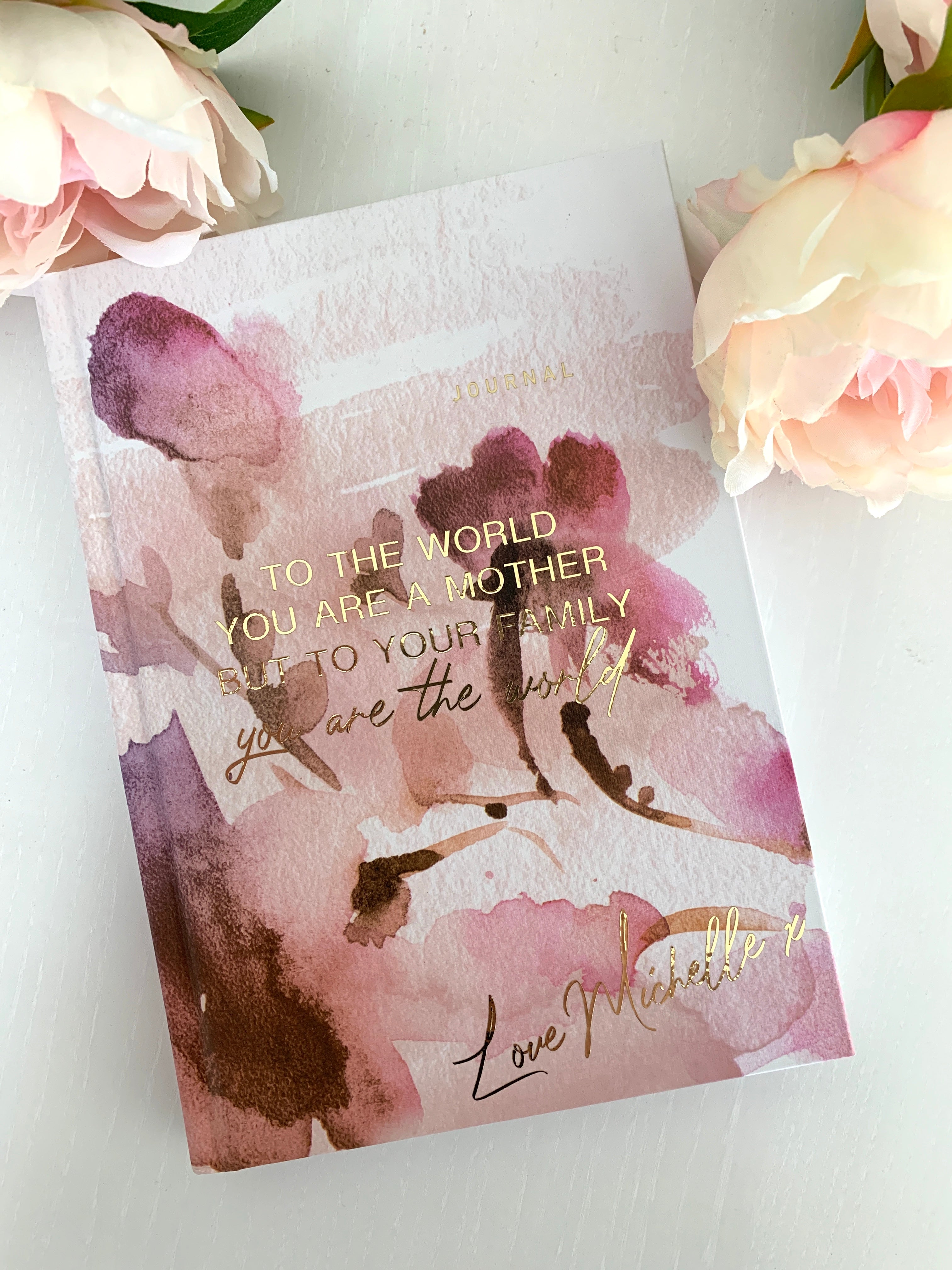 Adorable Personalised A5 Floral Notebook