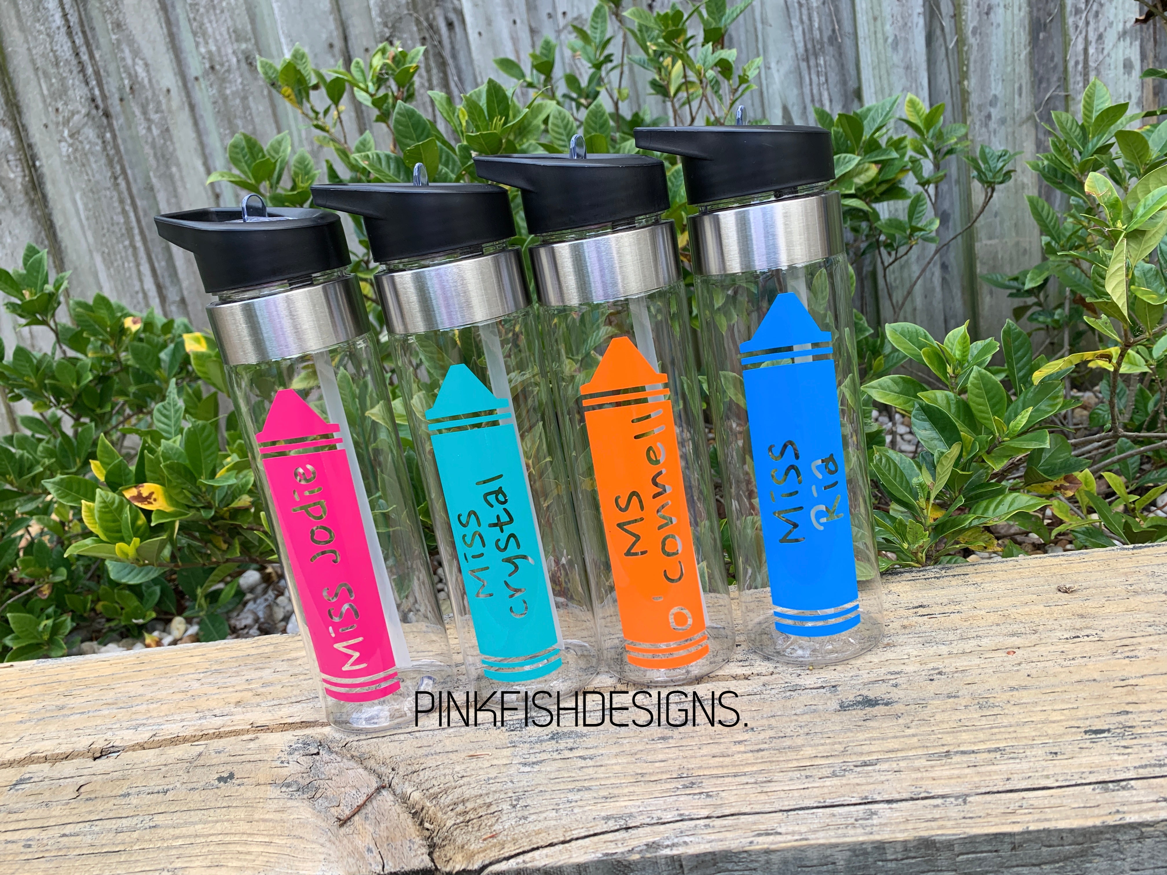 Personalised Crayon Drink Bottles