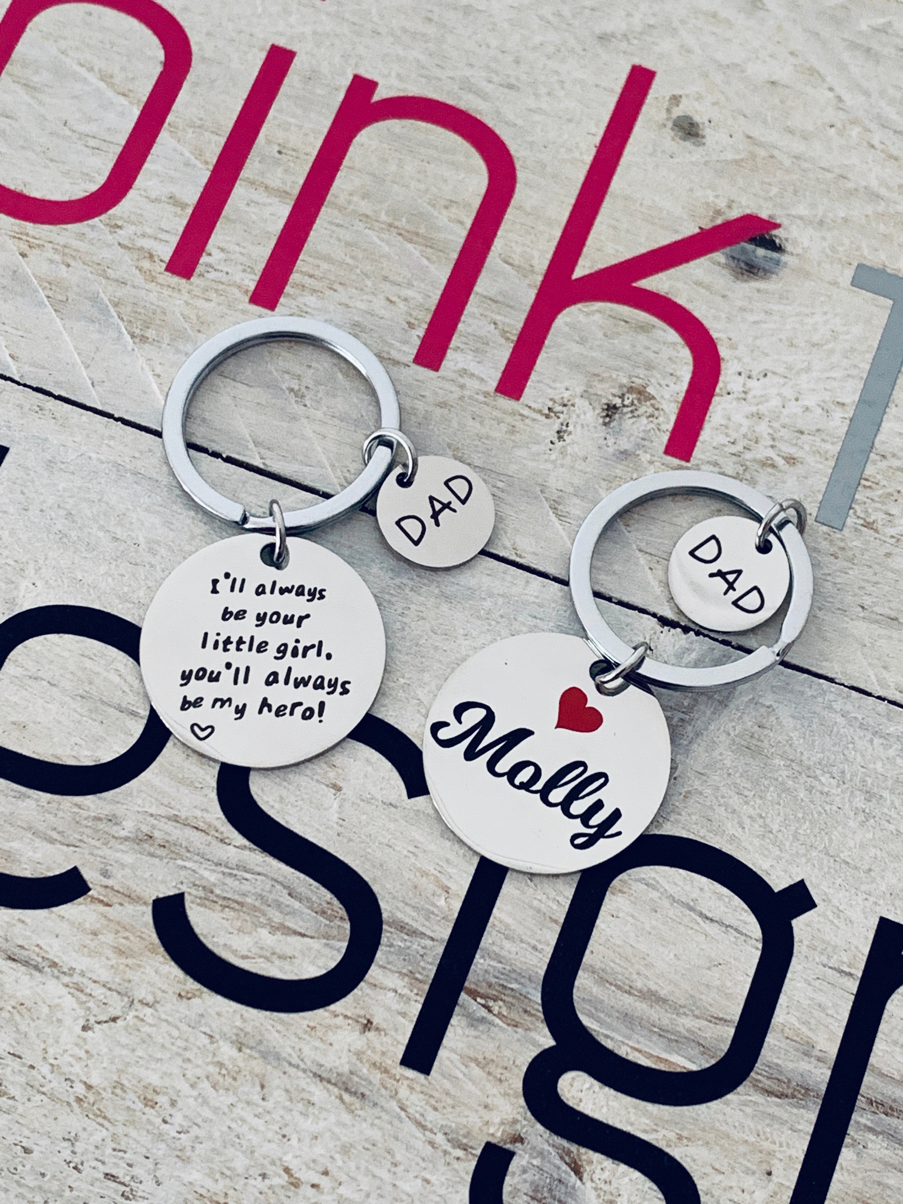 Daddy's Little Girl Keyring