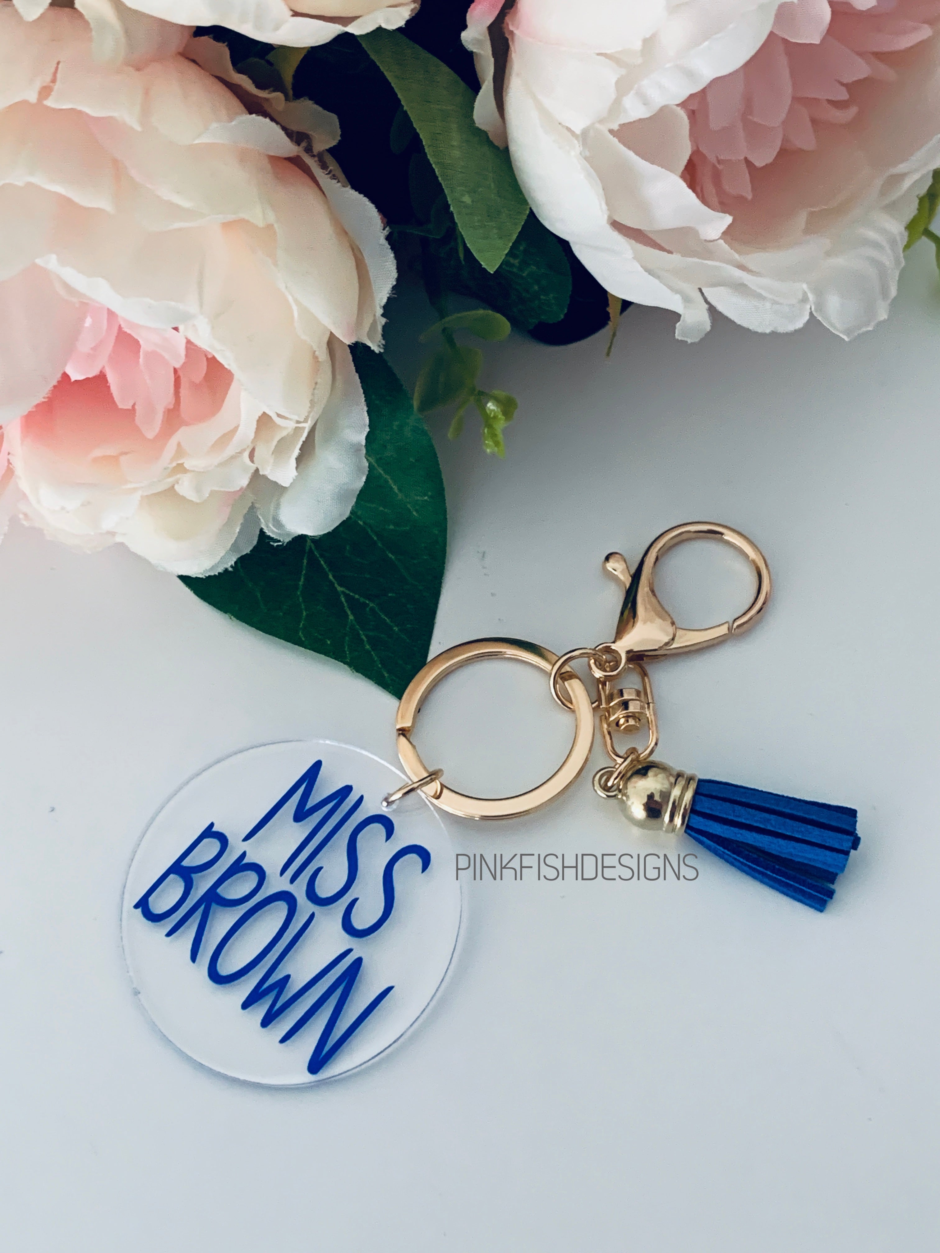 Personalised Teacher Key Rings