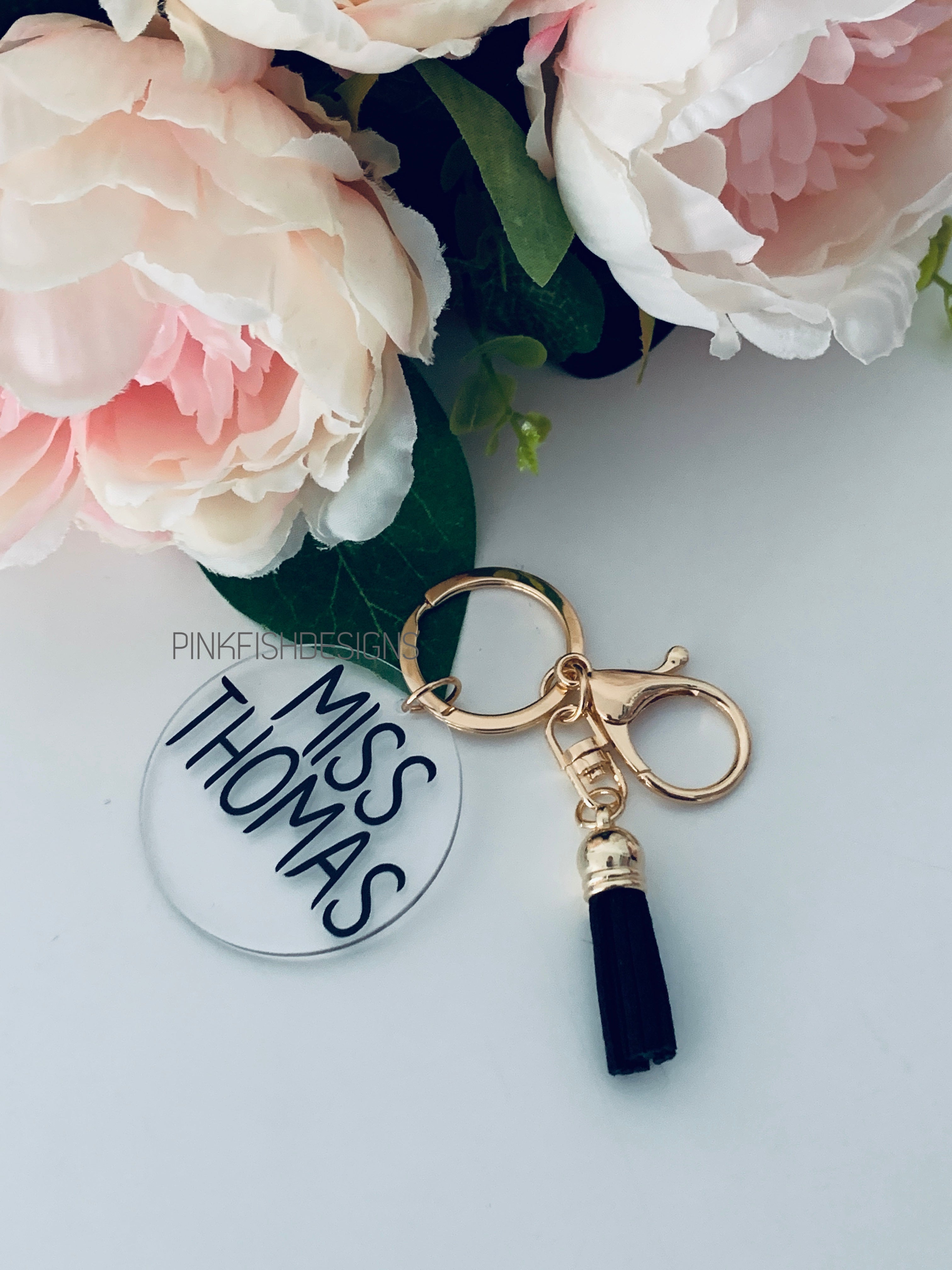 Personalised Teacher Key Rings
