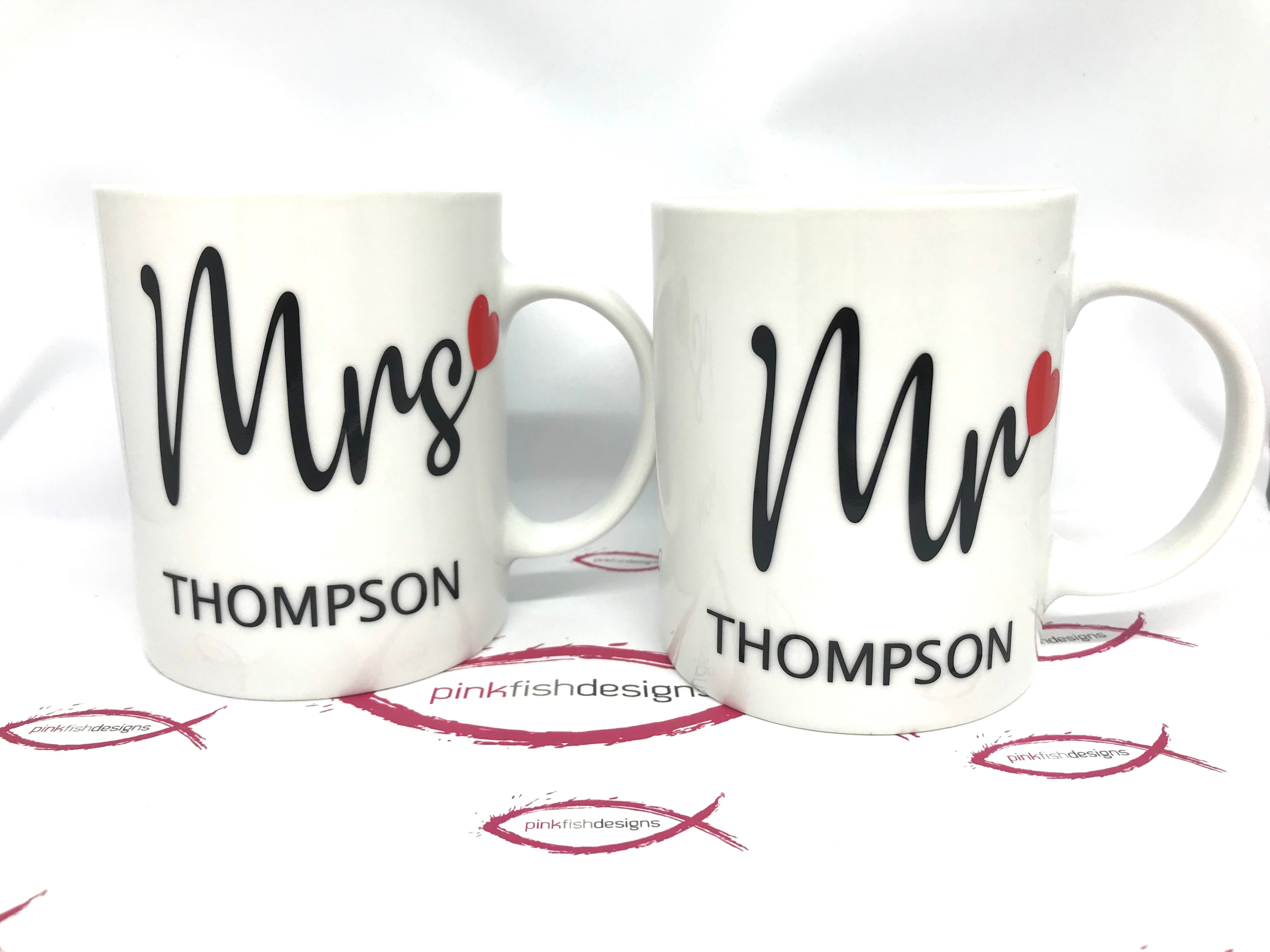 Mr and Mrs Love Mug Set