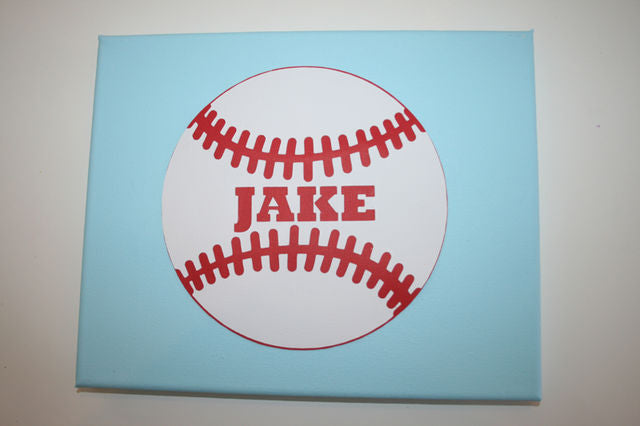 Baseball Canvas Nameboard