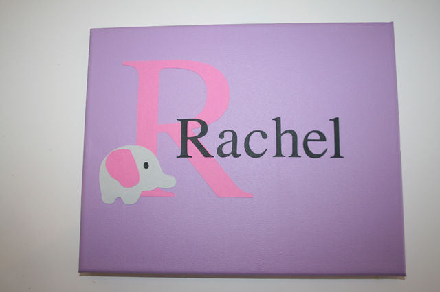 Girls Elephant Nameboard