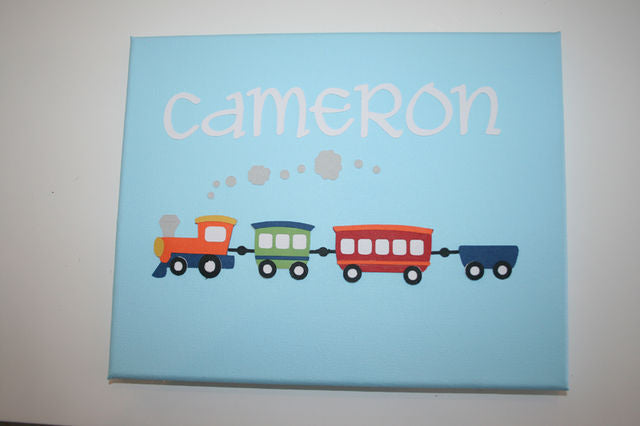 Train Canvas Nameboard