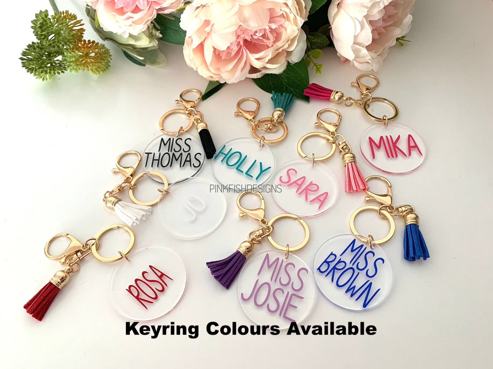 Personalised Lips Keyring