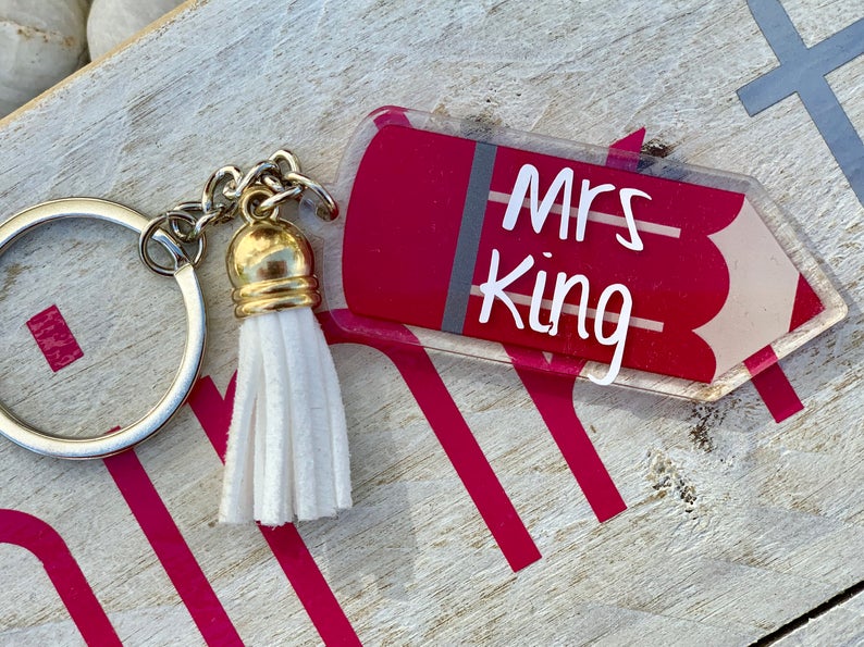 Personalised Teacher Keyrings