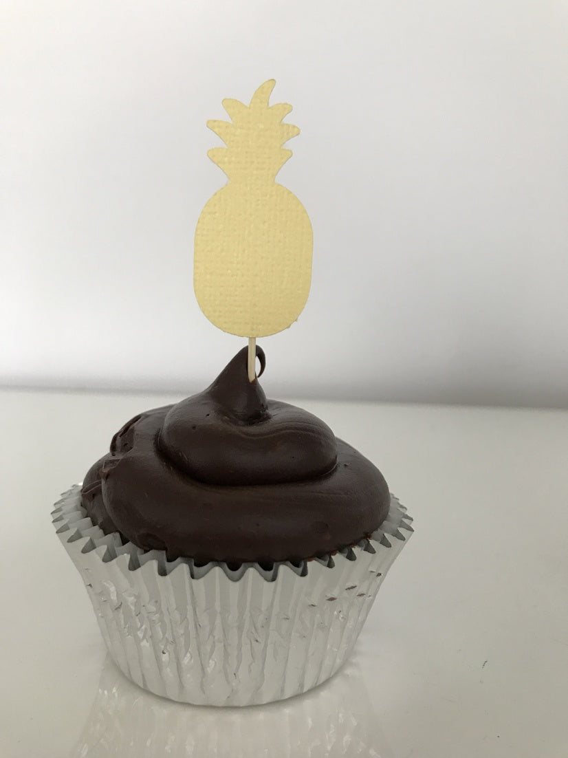 Pineapple Cupcake Toppers