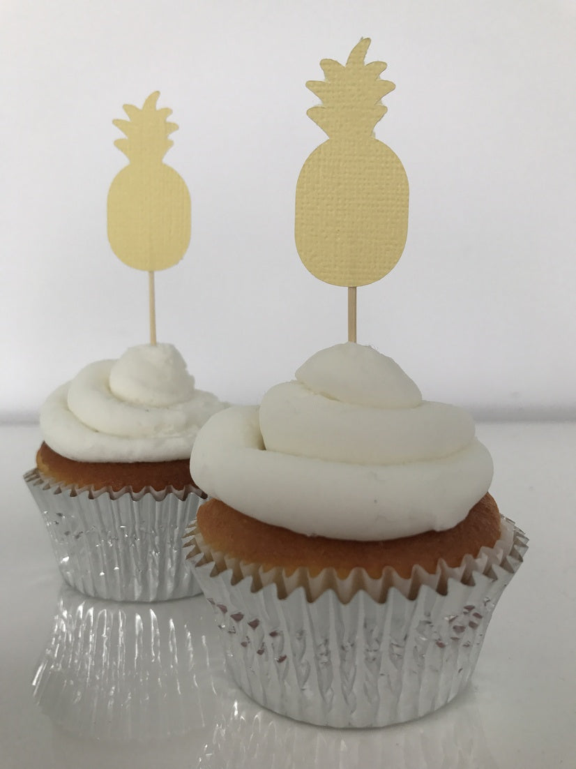 Pineapple Cupcake Toppers