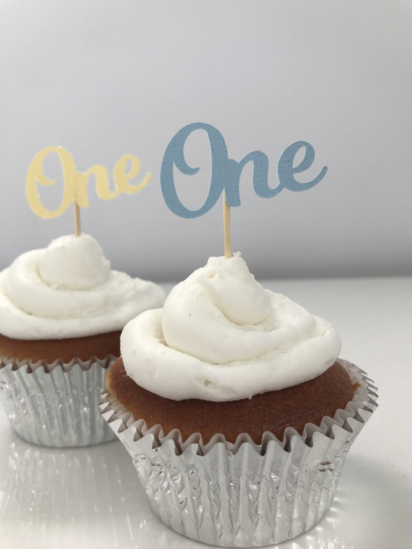 One Cupcake Toppers