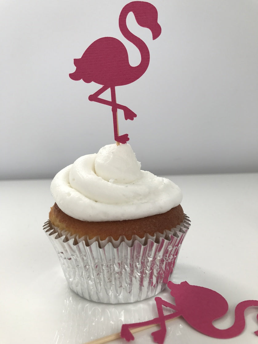 Flamingo Cupcake Toppers