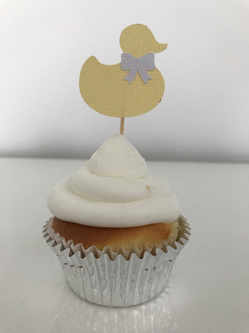 Duck Baby Shower Cupcake Toppers