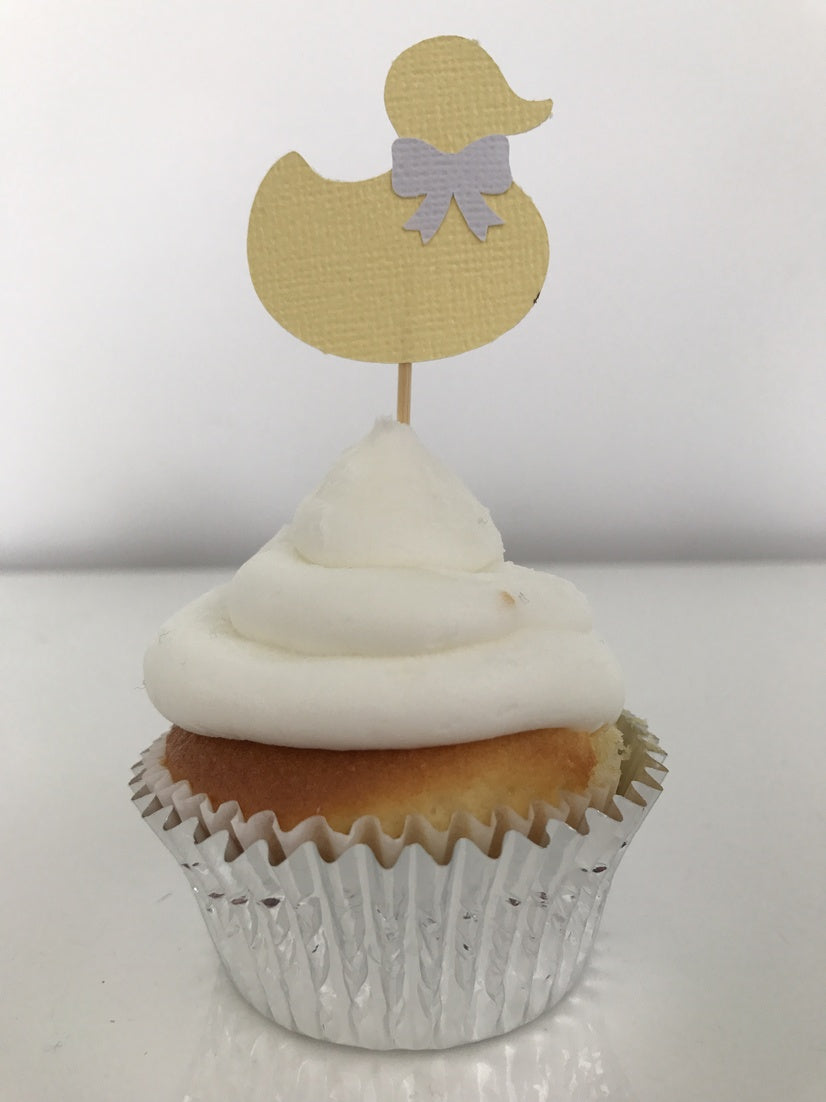 Duck Baby Shower Cupcake Toppers