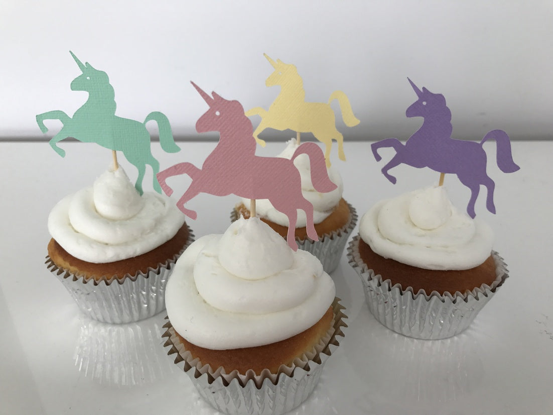 Unicorn Cupcake Toppers