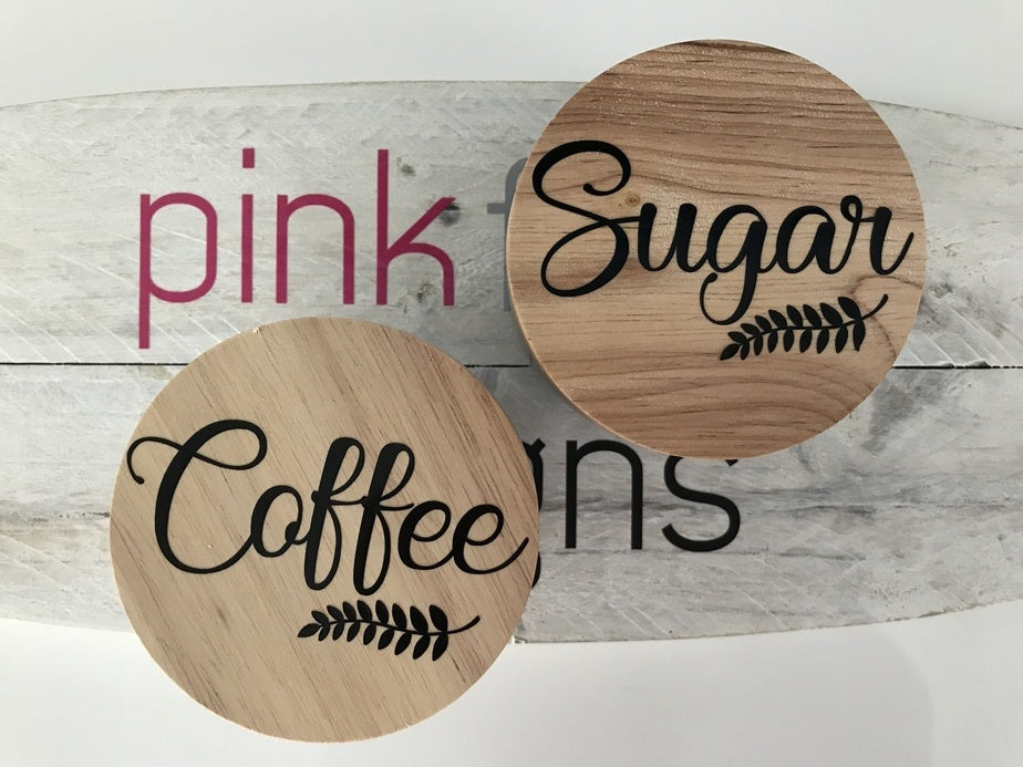 Canister Lid Label Set
