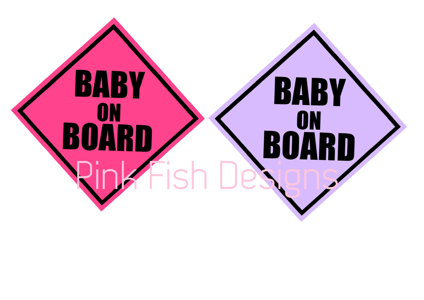 BABY ON BOARD COLOUR SIGN