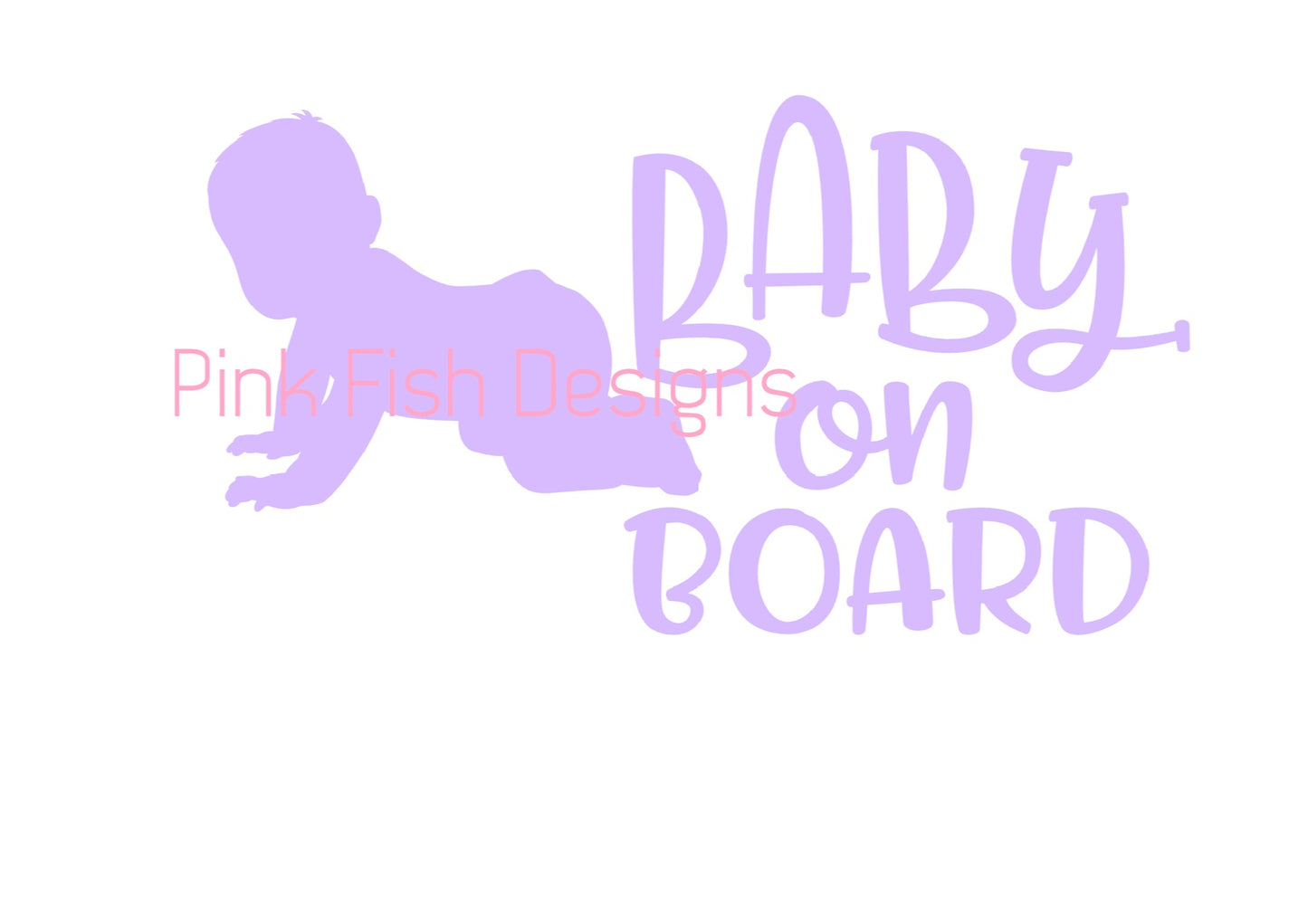 BABY ON BOARD CRAWLING SIGN