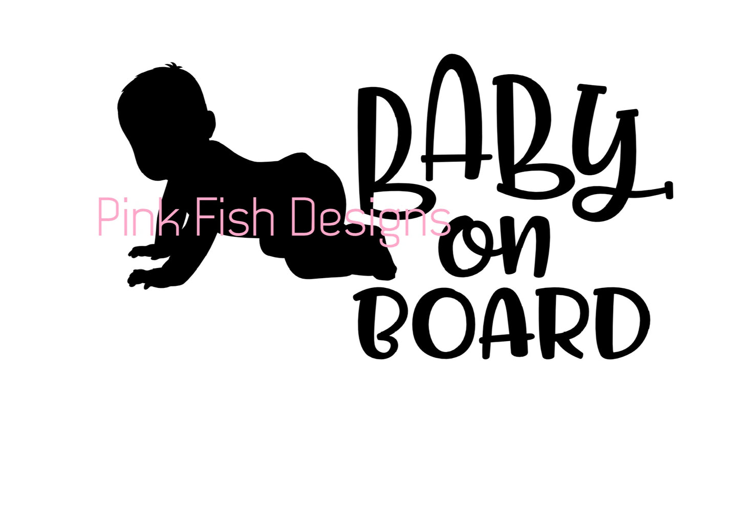 BABY ON BOARD CRAWLING SIGN