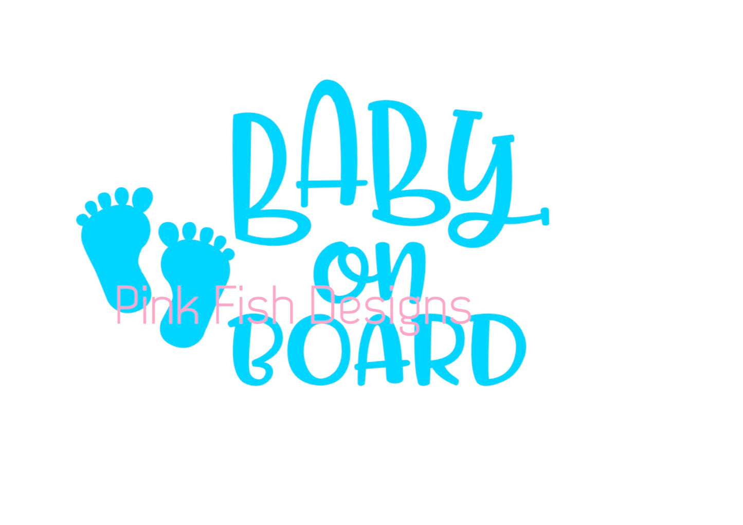 BABY ON BOARD TWO LEFT FEET SIGN