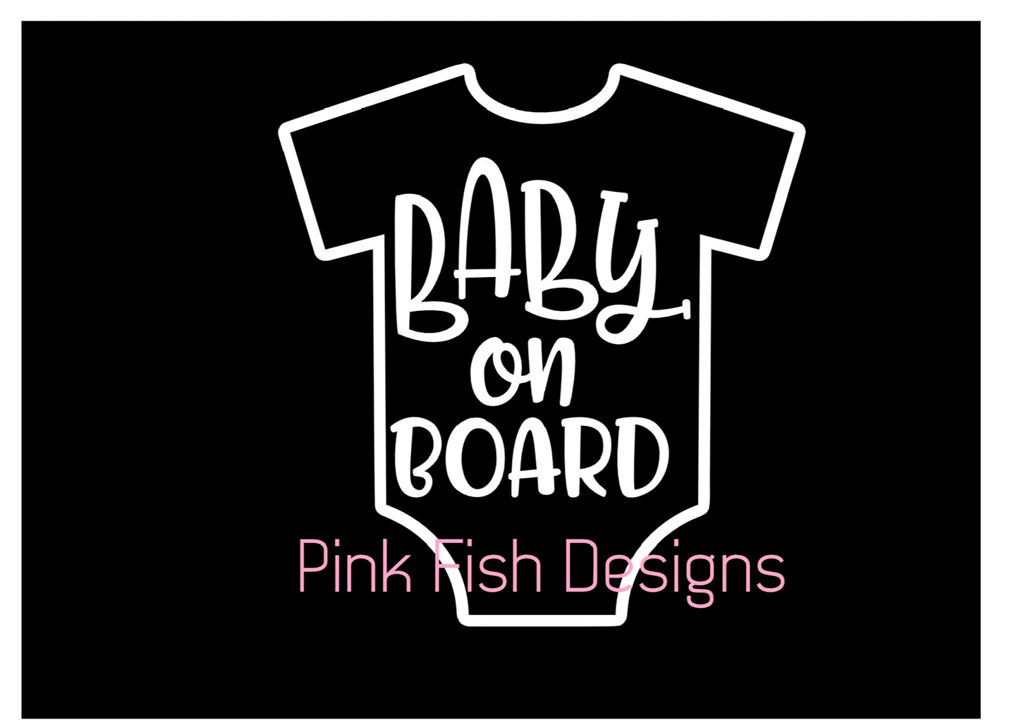 BABY ON BOARD ROMPER SIGN