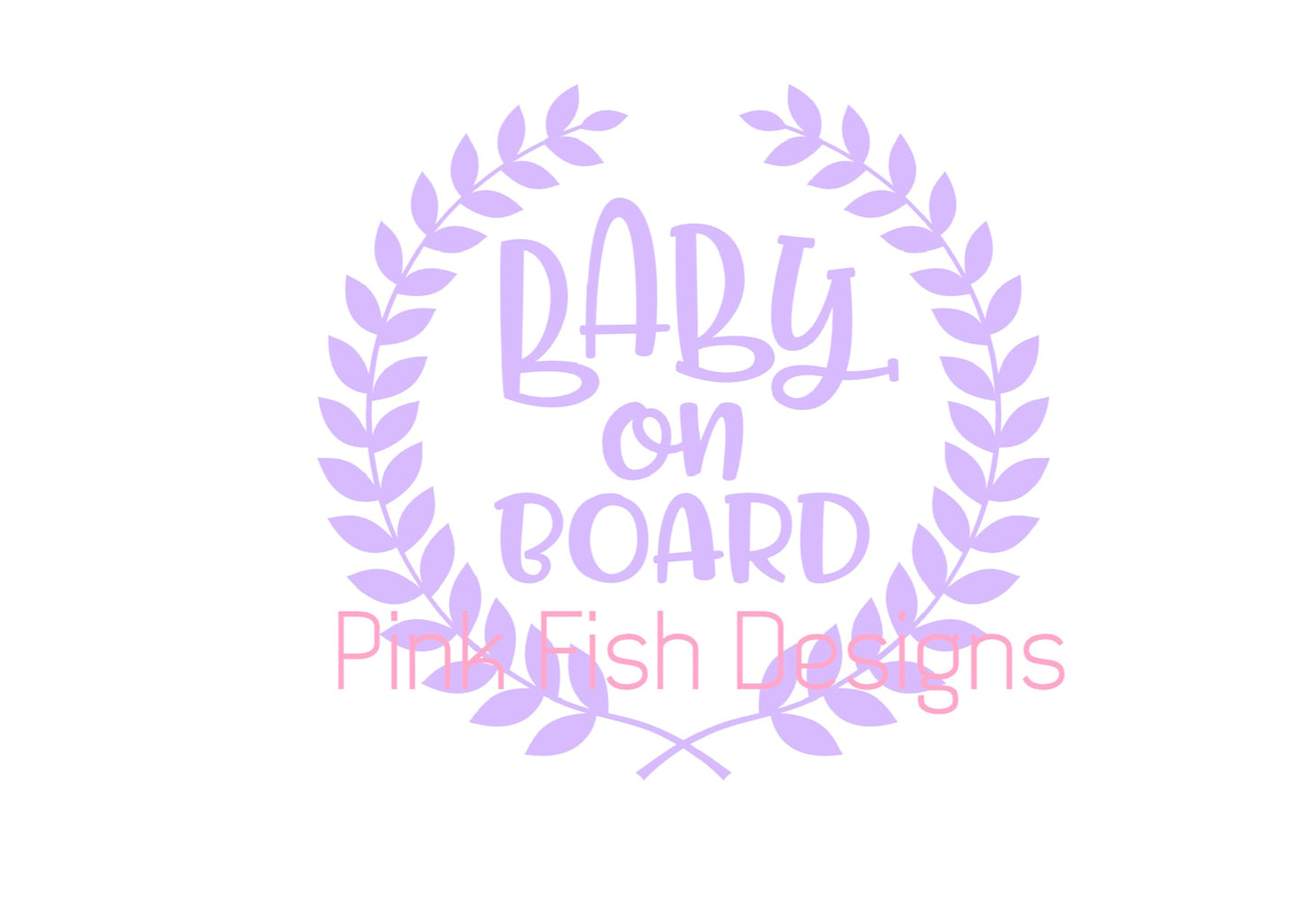 BABY ON BOARD WREATH SIGN