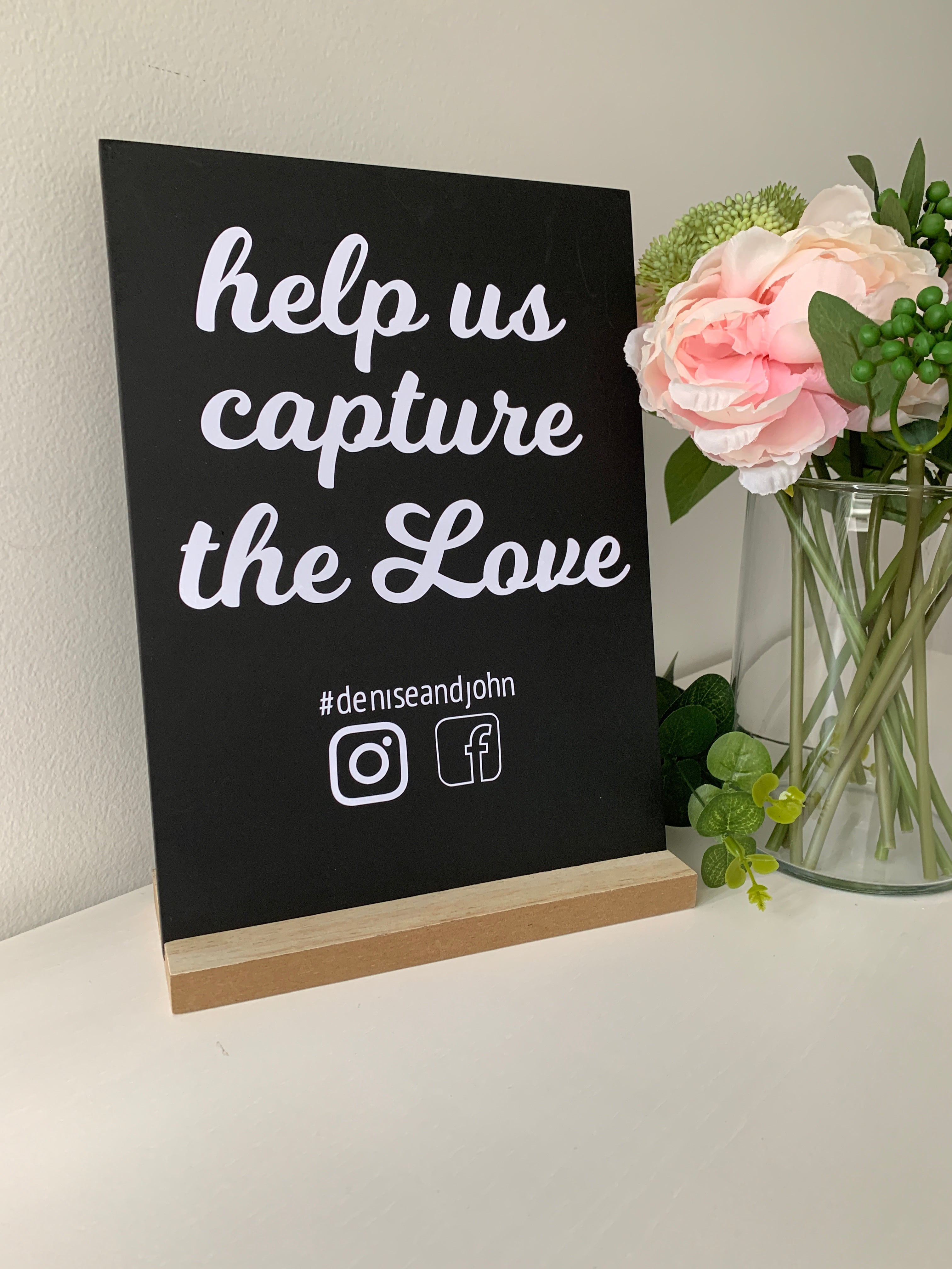 Capture the Love Chalkboard