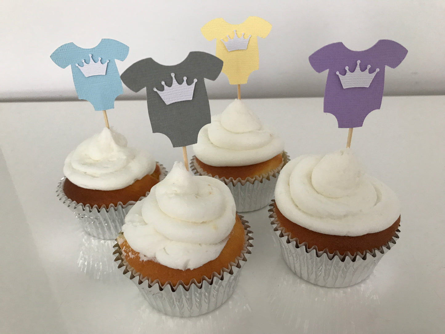 Crown Baby Shower Cupcake Toppers