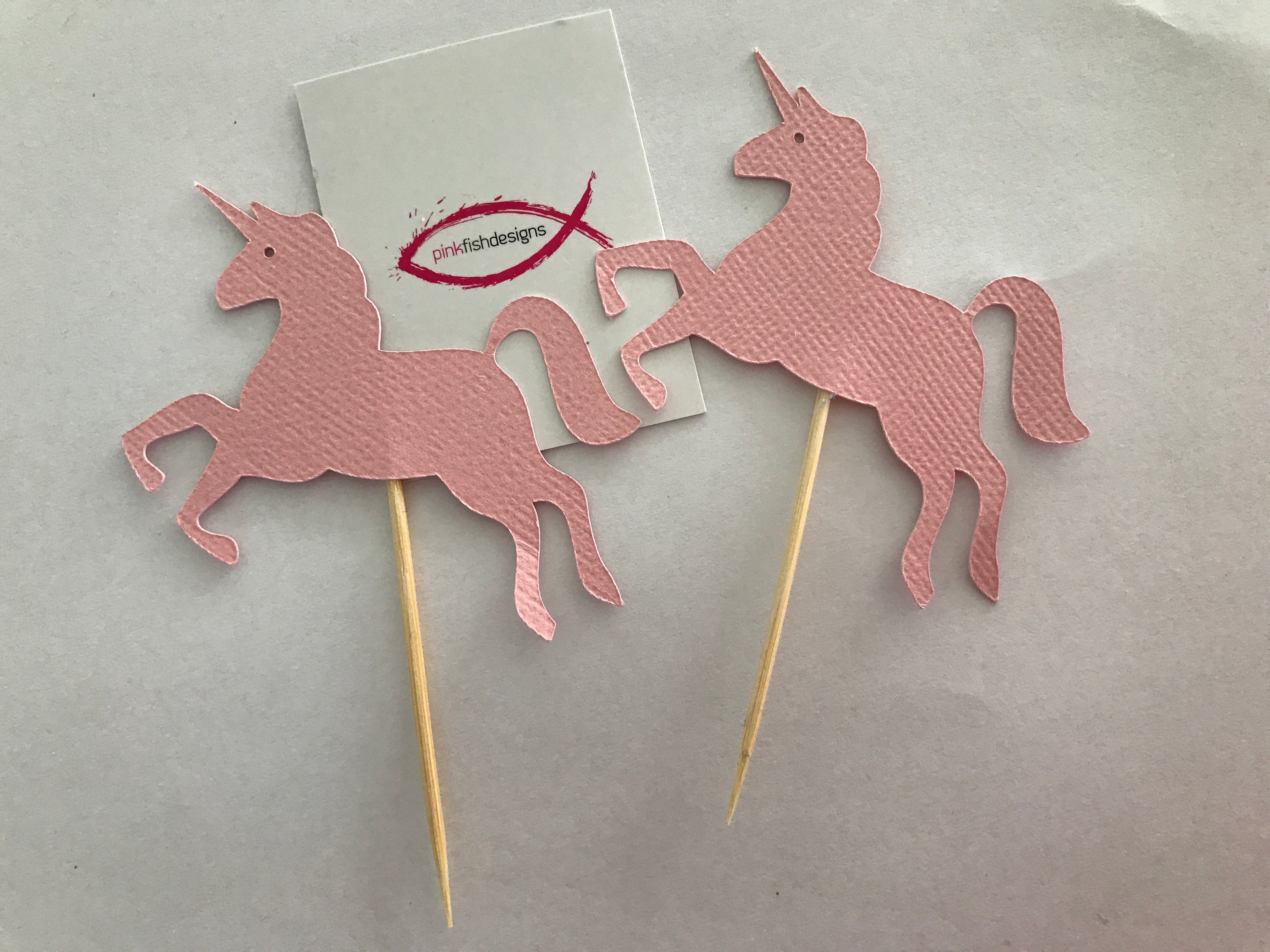 Unicorn Cupcake Toppers