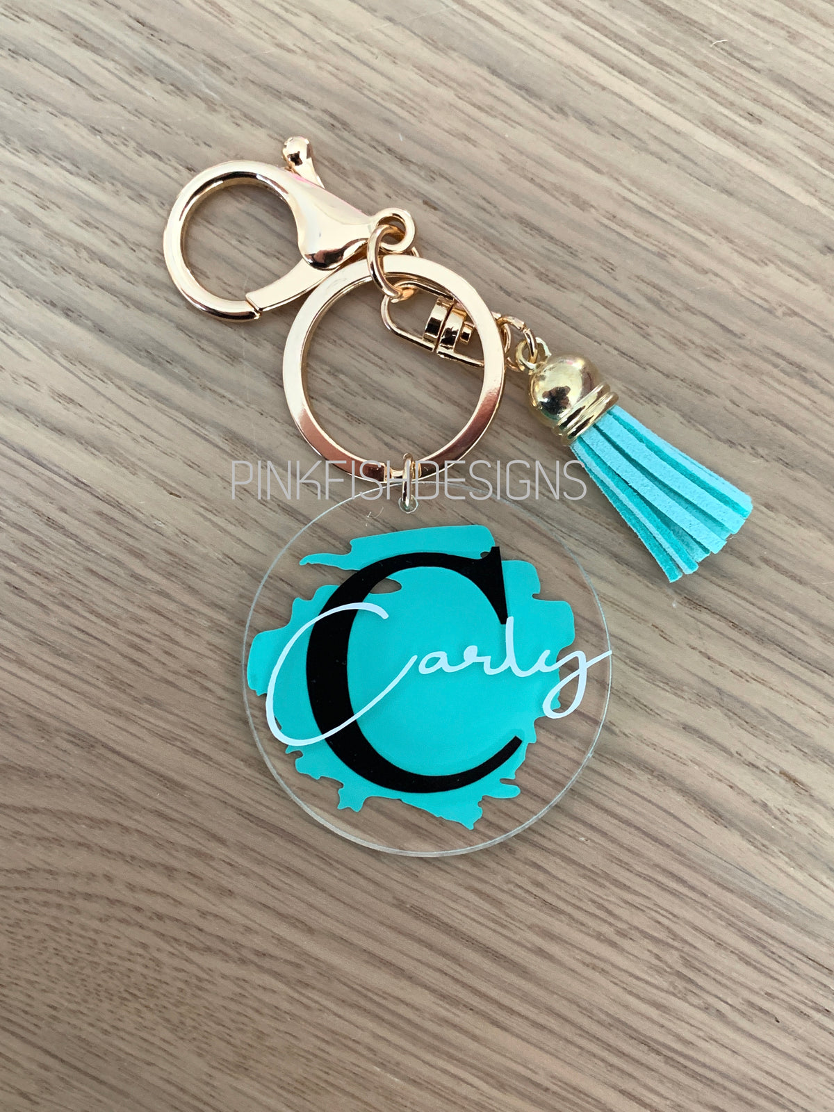 Personalised Paint Keyring | Pink Fish Designs