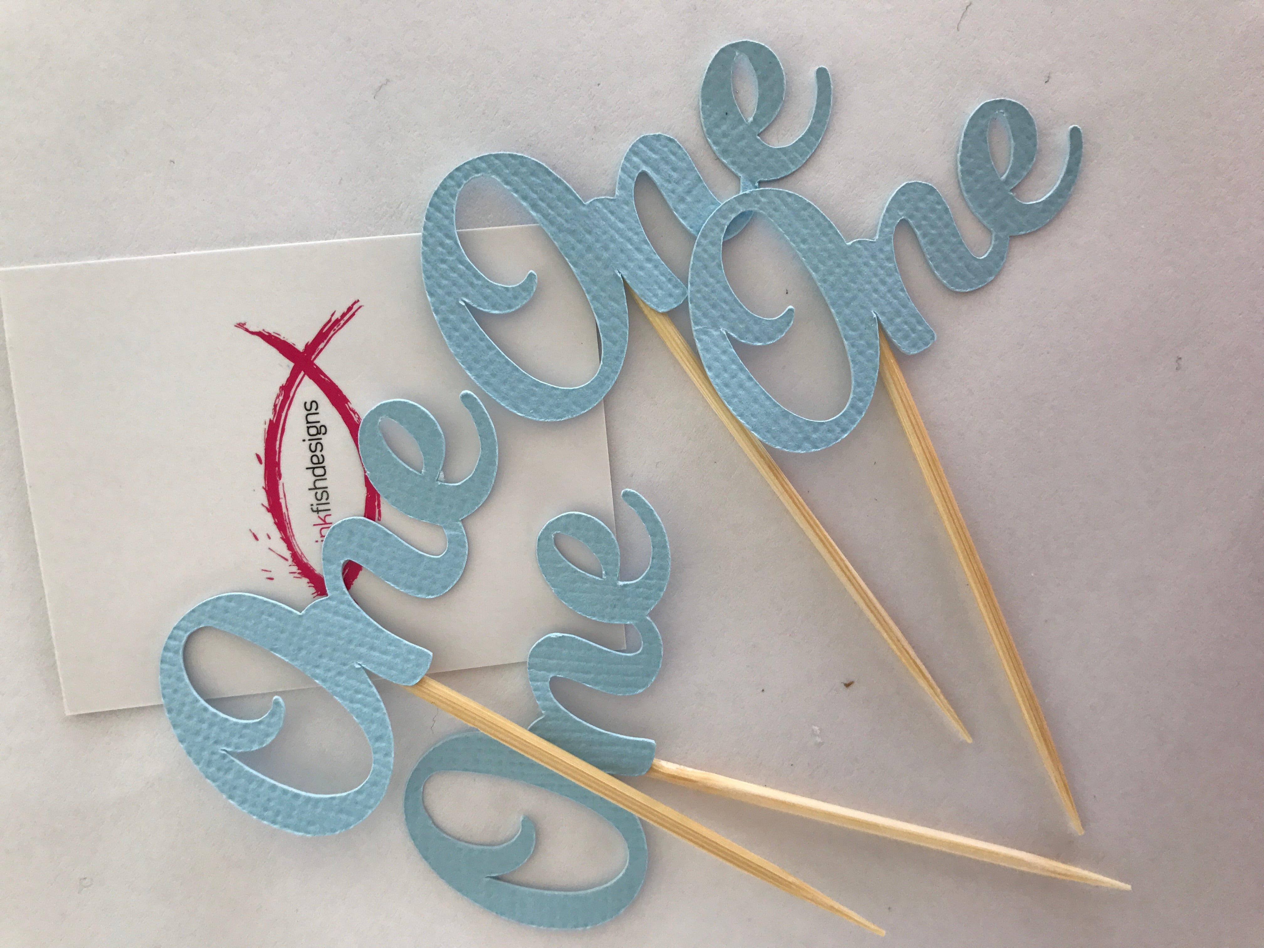 One Cupcake Toppers