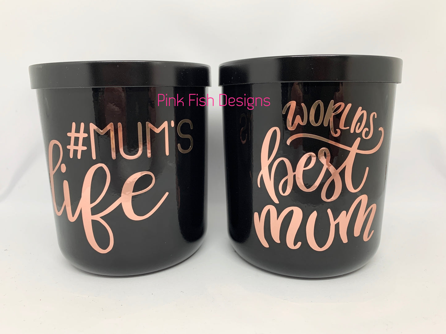 # Mums Life or Worlds Best Mum 400ml Soy Candle & Black Gloss Box