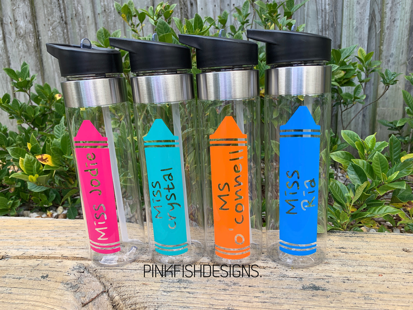 Personalised Crayon Water Bottle Label