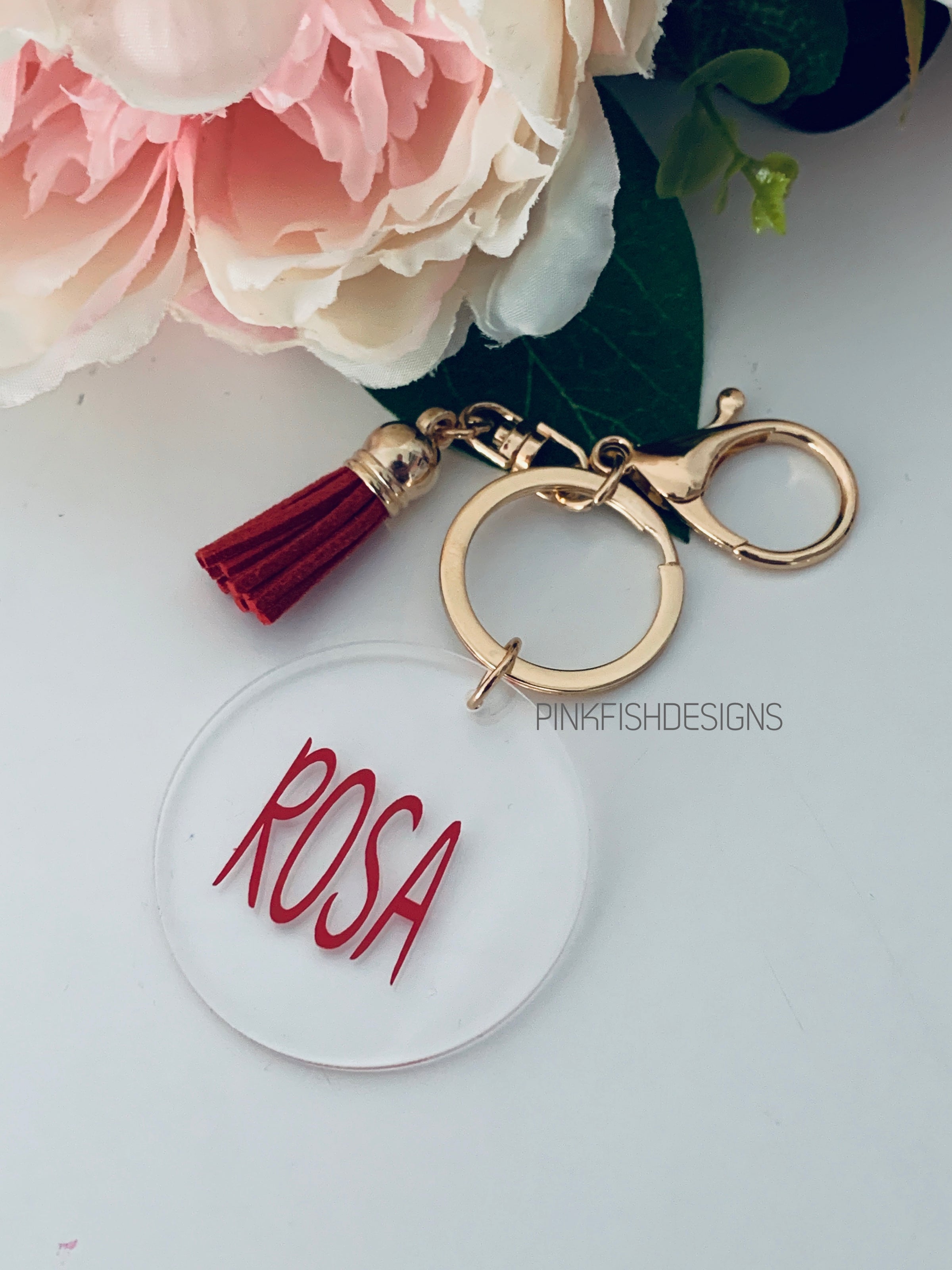 Personalised Teacher Key Rings | Pink Fish Designs