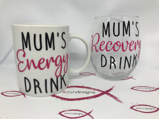 Mum Energy and Recovery Gift Pack Labels
