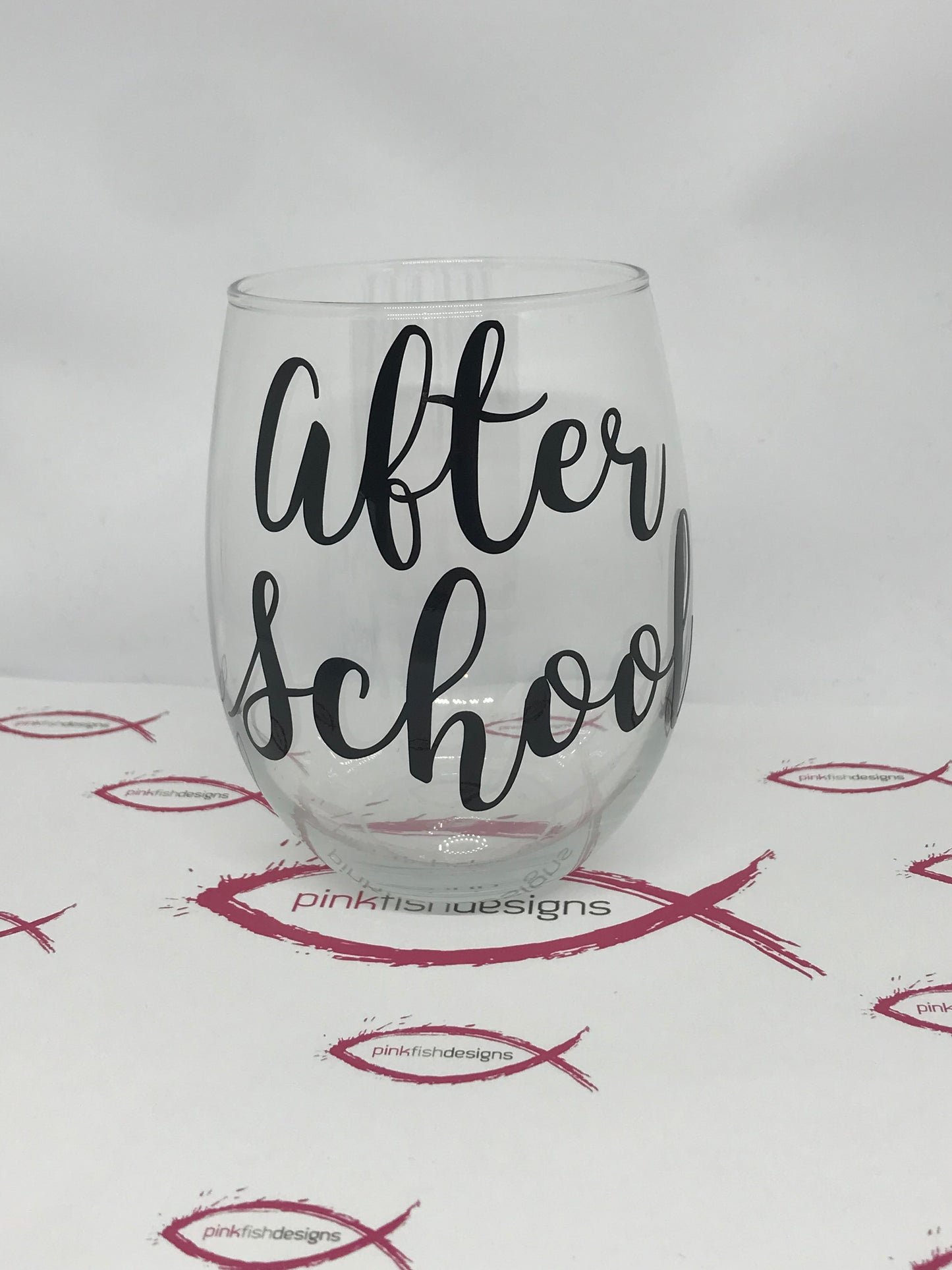 After School Stemless Wine Glass