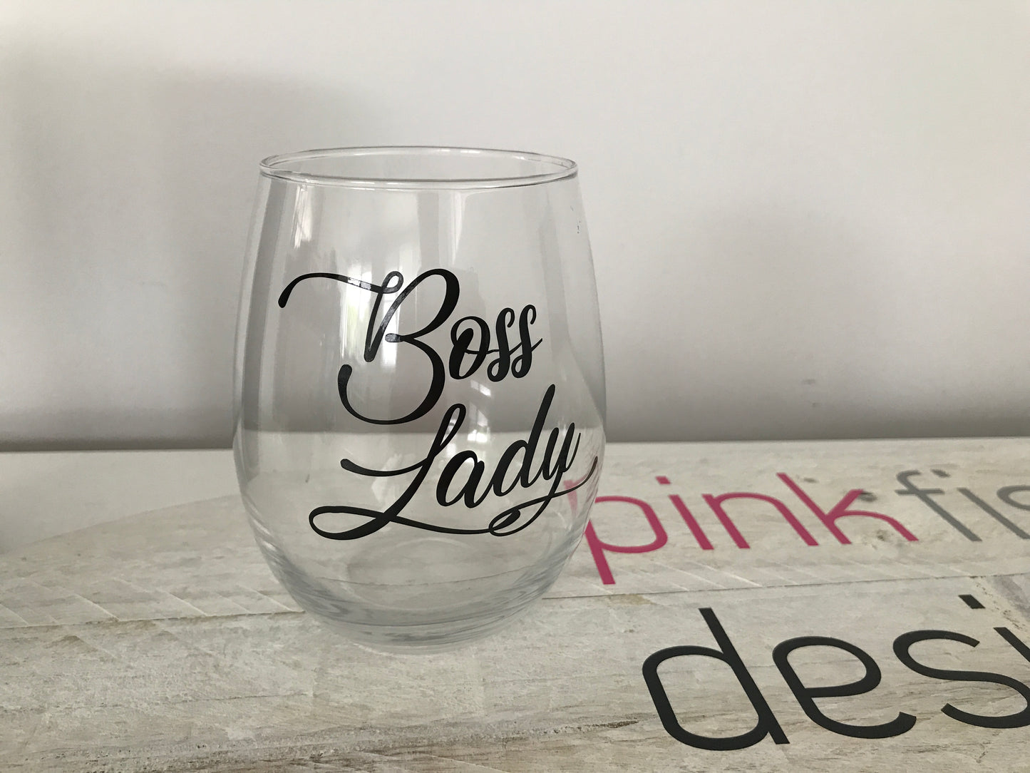 Boss Lady Stemless Wine Glass