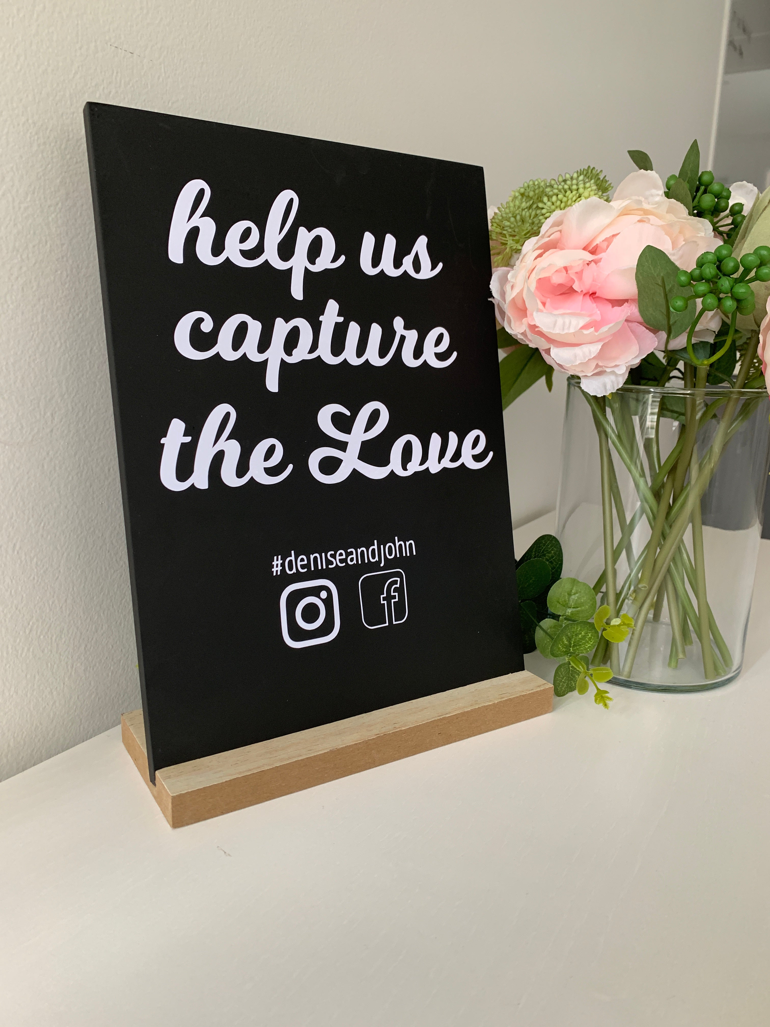 Capture the Love Chalkboard