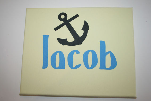 Anchor Canvas Nameboard