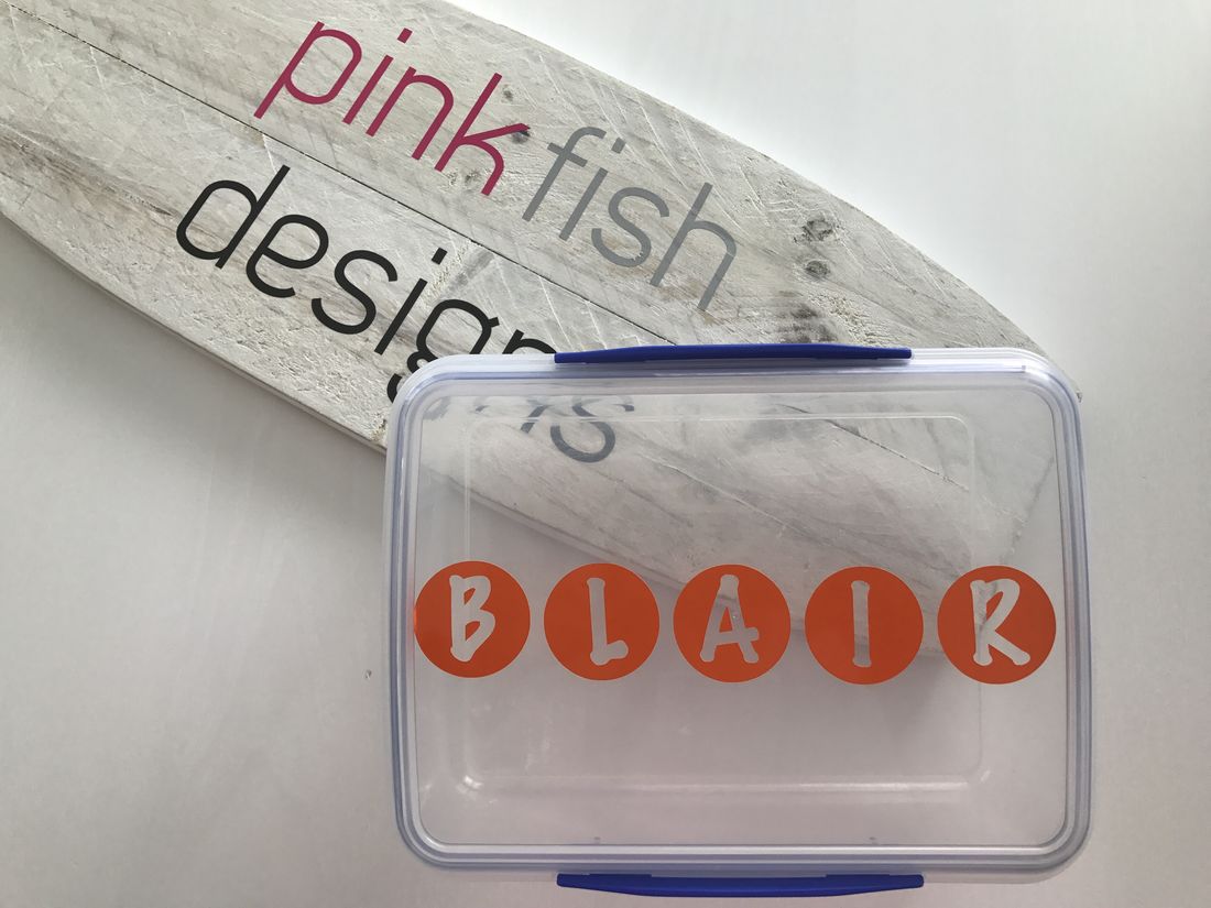 Personalised Circle Lunch Box Labels