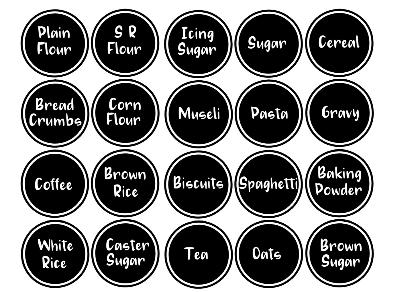 Additional Large Round Pantry Label