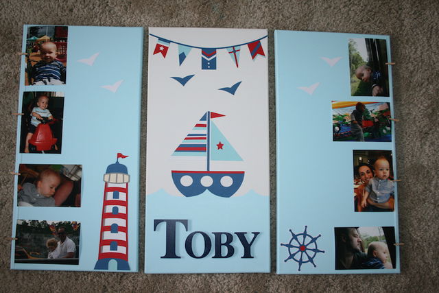 Triptych Nautical Photoboard