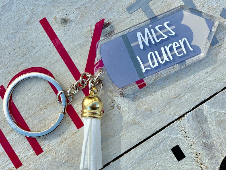 Personalised Teacher Keyrings